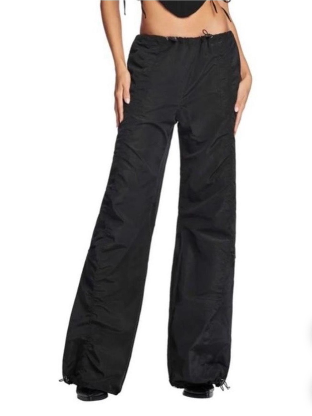 I.AM.GIA Black Parachute Pants